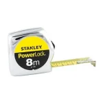 Kiárusítás STANLEY 133198 MÉRŐSZALAG 08M/25mm POWERLOCK KRÓM TOKOS