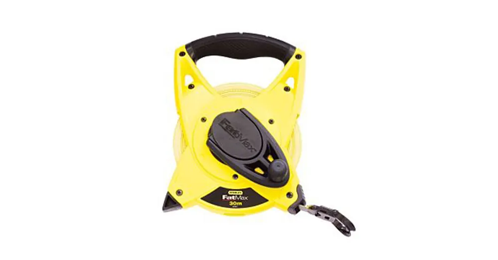 STANLEY 234814 MÉRŐSZALAG 30M/19mm ÜVEGSZÁLAS SÁRGA NYITOTT Árengedmény