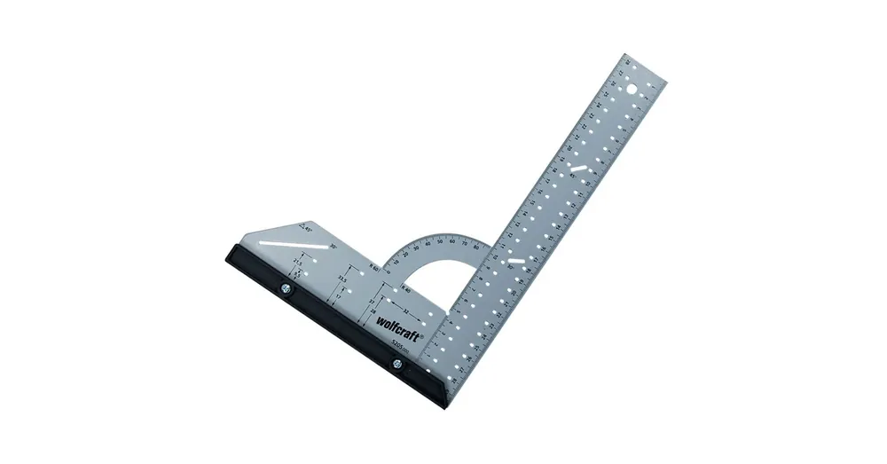 Akciós ár WOLFCRAFT 5205000 SZÖGVONALZÓ 200/300mm UNIVERZÁLIS