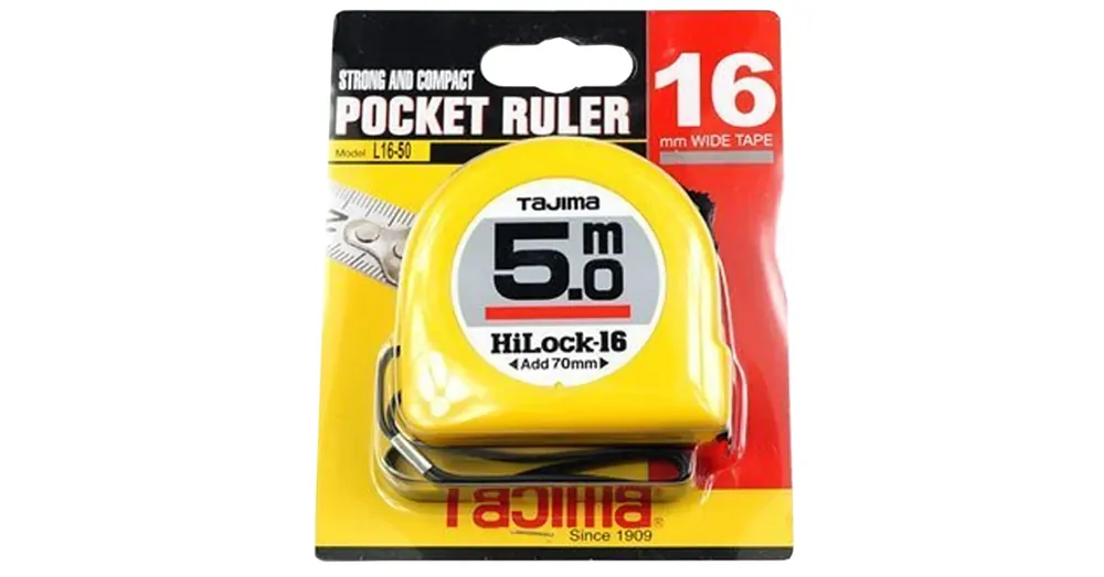 Vásárlói kedvenc MÉRŐSZALAG 05M/16mm HI-LOCK TAJIMA H6P50