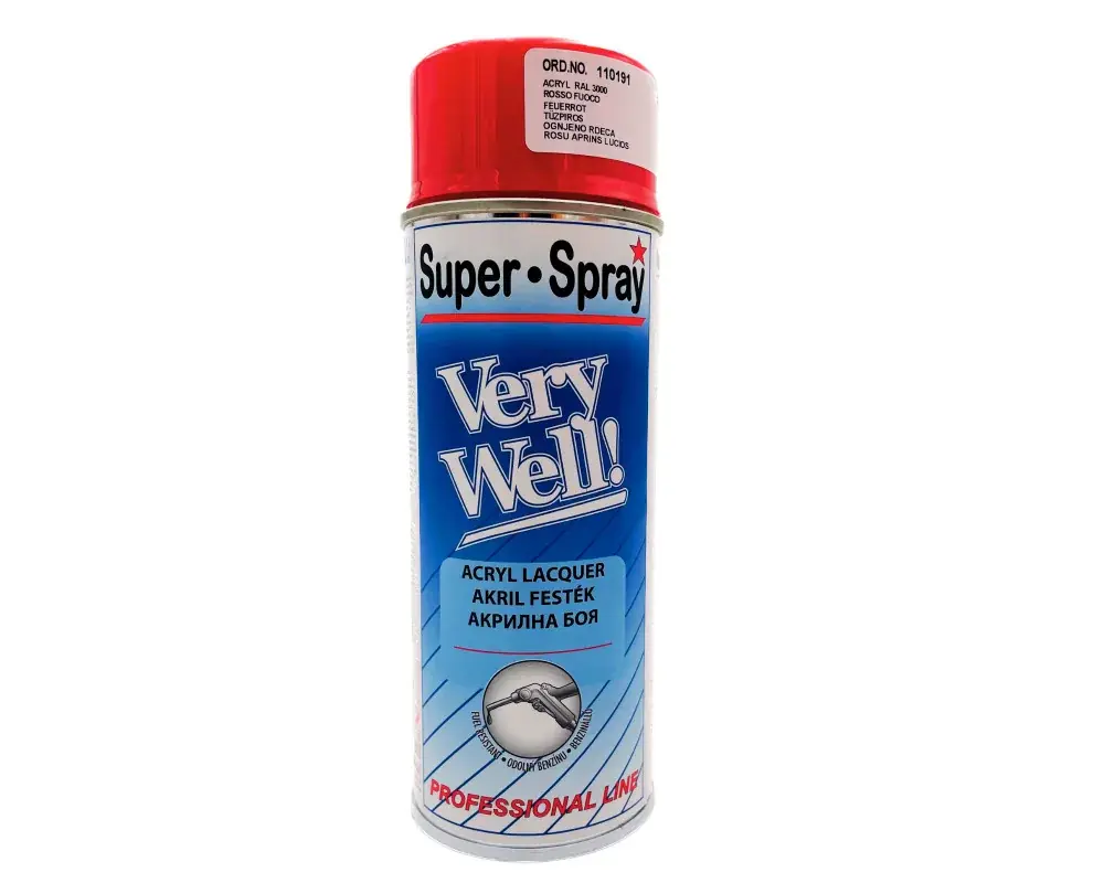 Prémium DC Prima Color akril spray 400ml RAL3000 Tűzpiros