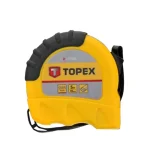 TOPEX 27C305 MÉRŐSZALAG 05M/19mm STANDARD SÁRGA-FEKETE ÖVAKASZTÓS Újdonság