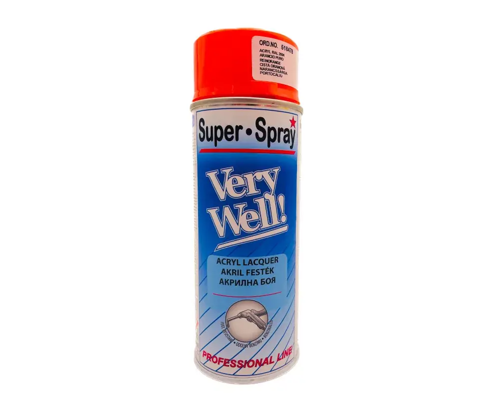 Különleges ajánlat DC Prima Color akril spray 400ml RAL2004 narancs