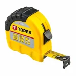 TOPEX 27C310 MÉRŐSZALAG 10M/25mm STANDARD SÁRGA-FEKETE ÖVAKASZTÓS Nézd meg most