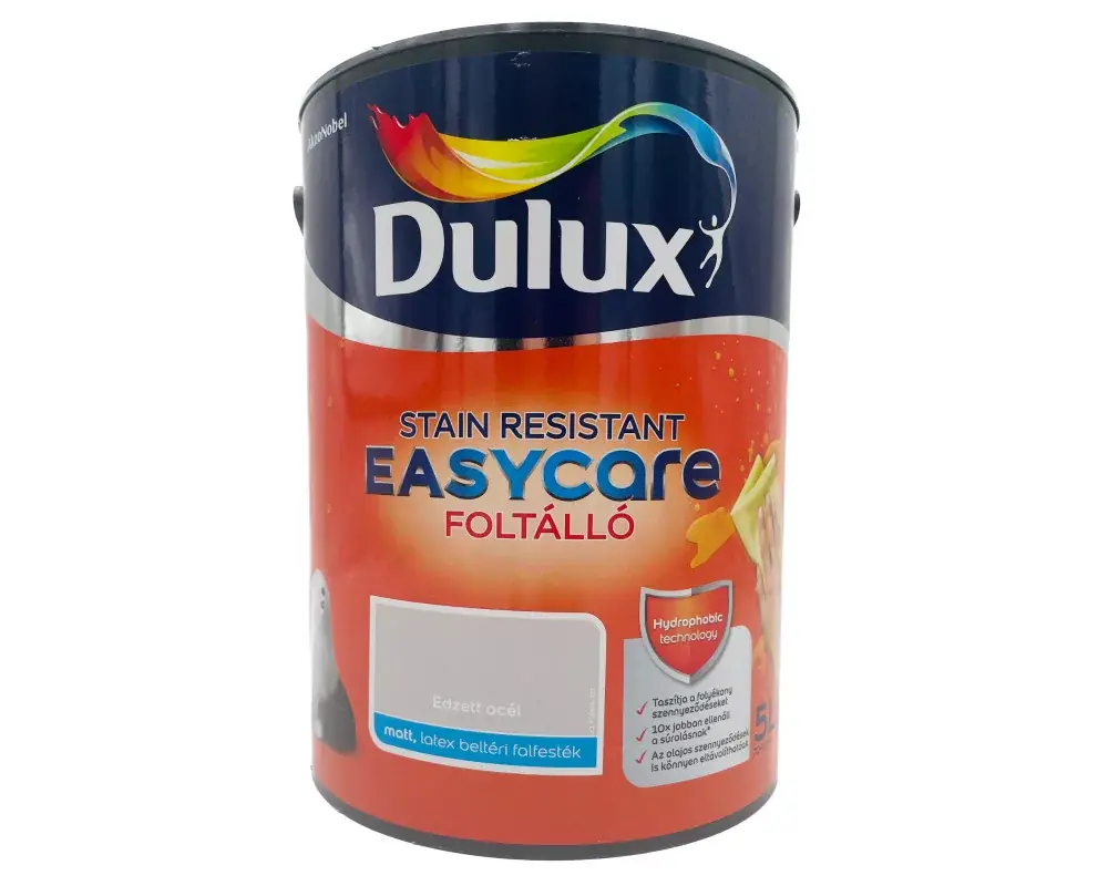 Dulux EasyCare beltéri falfesték 5l Edzett acél Ne maradj le