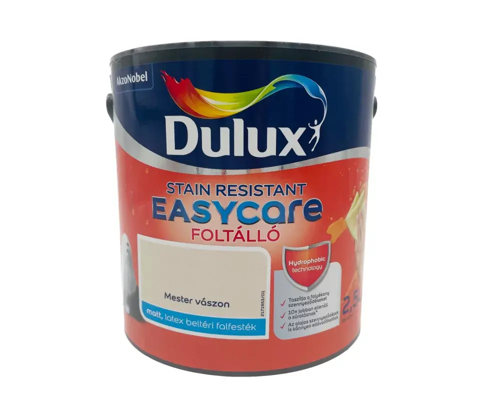 Kedvezményes ár Dulux EasyCare beltéri falfesték 2,5l Mester vászon