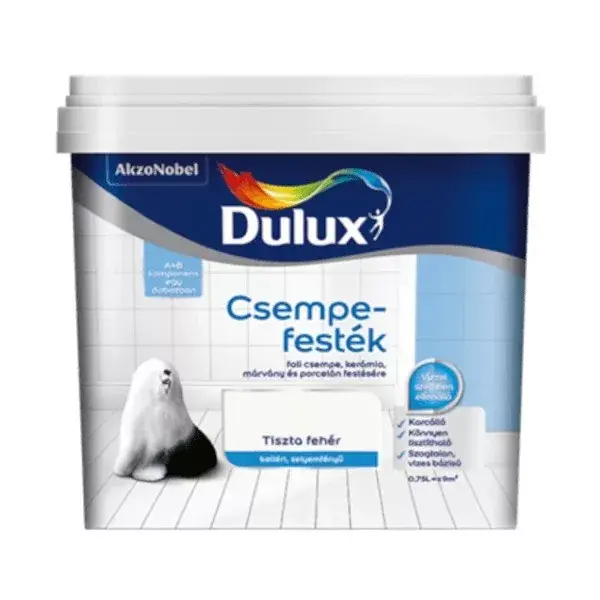 Dulux csempefesték 0,75l Tiszta fehér Gyors szállítás