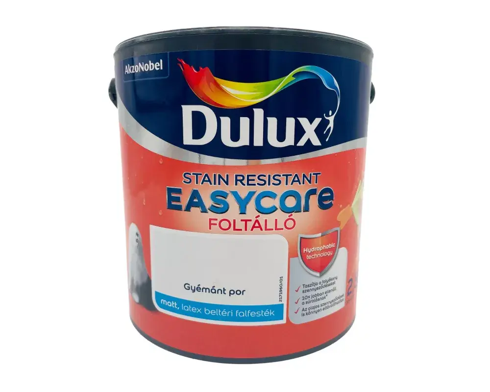 Dulux EasyCare beltéri falfesték 2,5l Gyémánt por Szezonális akció