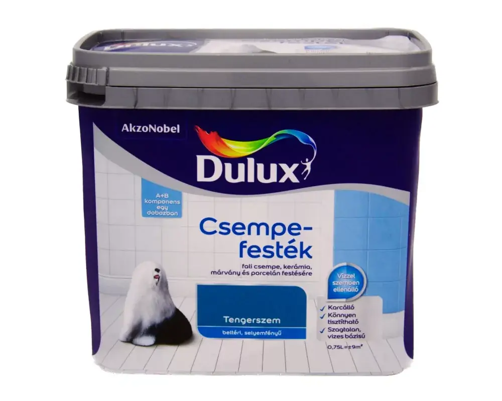 Végkiárusítás Dulux csempefesték 0,75l Tengerszem