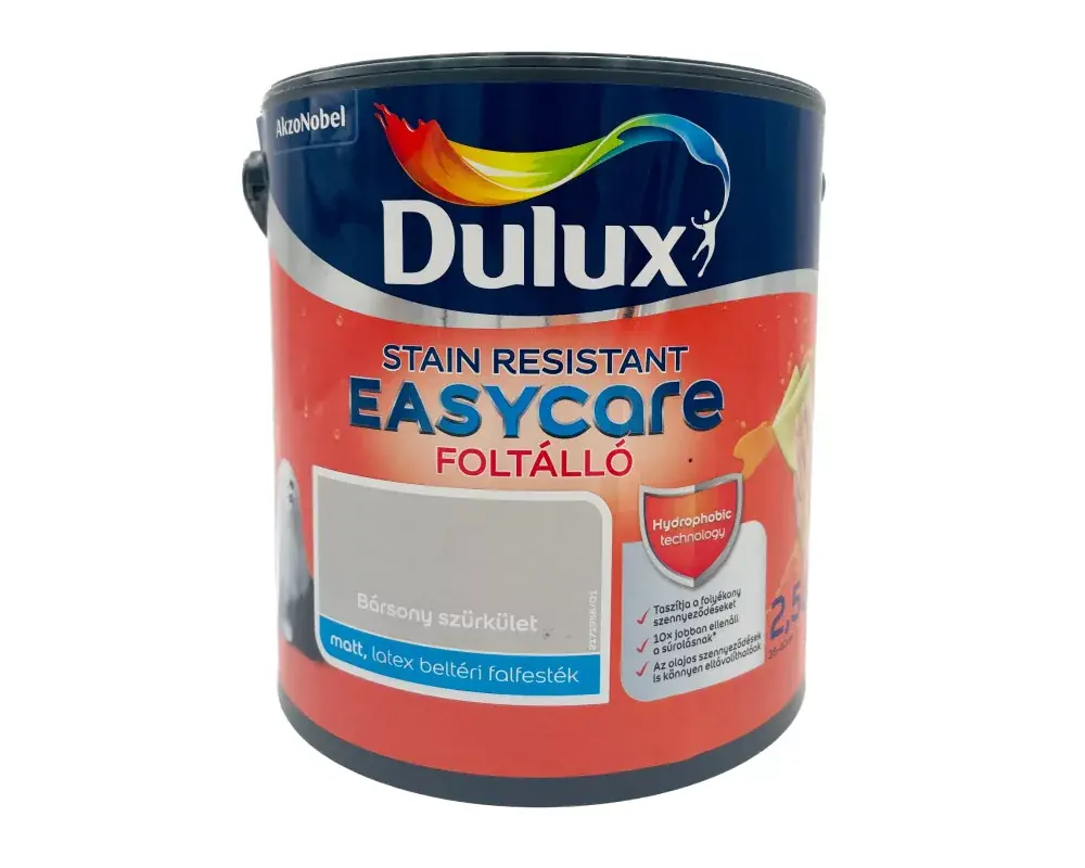 Dulux EasyCare beltéri falfesték 2,5l Bársony szürkület Exkluzív ajánlat