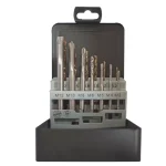 Alacsony ár GÉPI MENETFÚRÓ KLT 14RÉSZES D2 M3-12+MAGFÚRÓK FÉMDOBOZ HSS-CO IMPORT