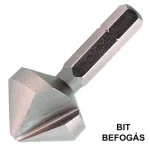KÚPSÜLLYESZTŐ HÁROMÉLŰ D6.3 DIN 335 90° HSS BIT BEFOGÁSÚ KEILBIT 329000063 Legnépszerűbb