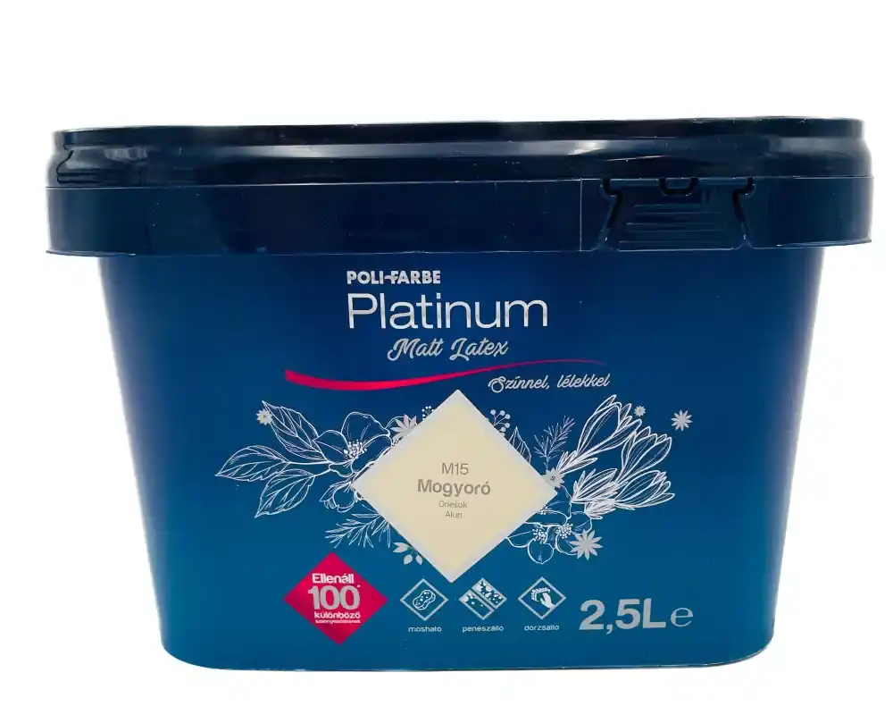 Szuper akció Platinum matt latex beltéri falfesték 2,5l Mogyoró