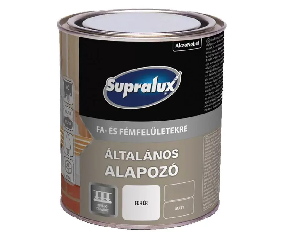 Különleges ajánlat Supralux általános alapozó 0,75l Fehér