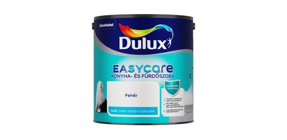 Dulux EasyCare Konyha- és fürdőszobafesték 2,5l Fehér Gyors kiszállítás