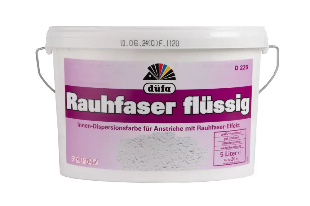 Prémium Düfa Rauhfaser flüssig fűrészporos beltéri falfesték 5l Fehér