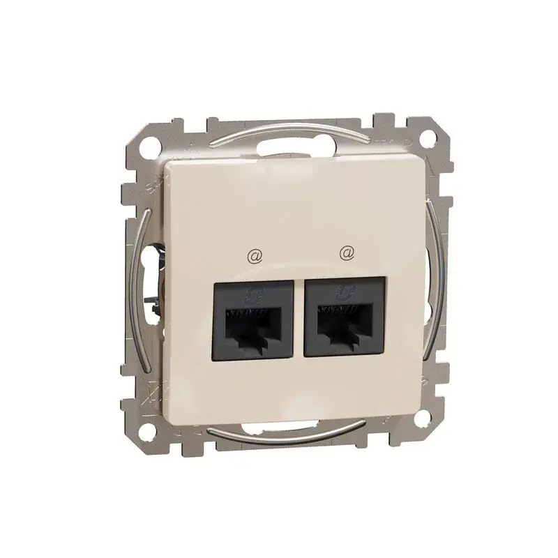 SEDNA ÚJ 2xRJ45 CAT6A UTP ALJ BÉZS Legkelendőbb