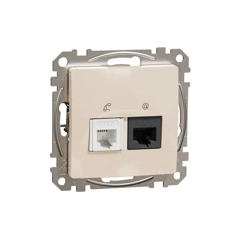 SEDNA ÚJ RJ11+RJ45 CAT6 UTP BÉZS KN Alacsony ár