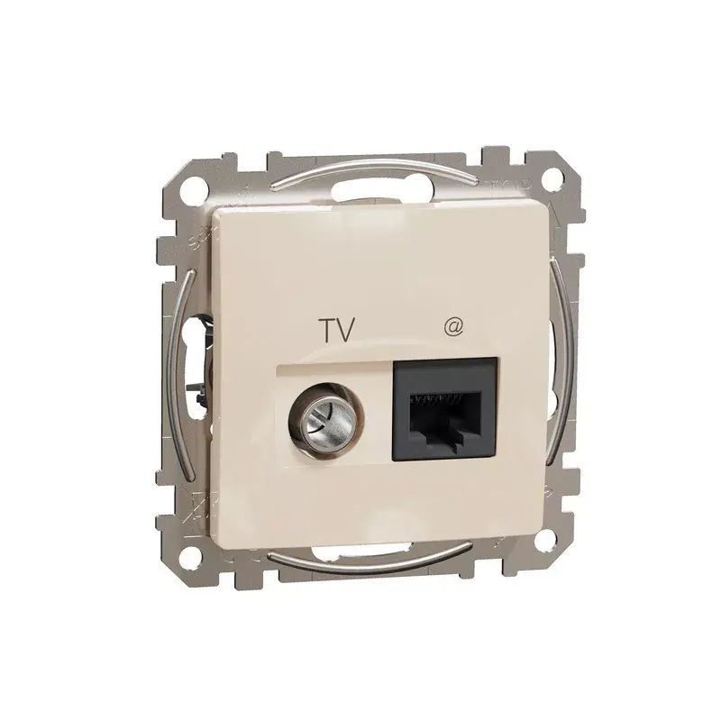 SEDNA ÚJ TV+RJ45 CAT6 UTP ALJ BÉZS Biztonságos fizetés