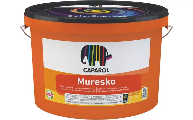Vedd meg online Caparol Muresko szilikonos homlokzatfesték 10l