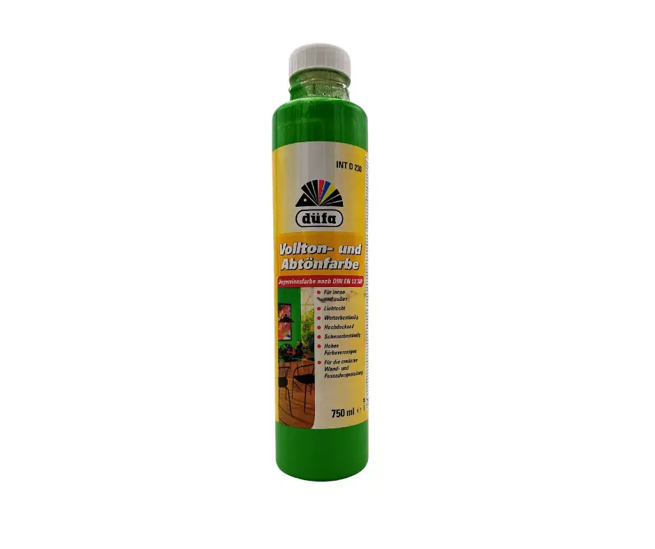 Kedvezményes ár Düfa Voll- und Abtönfarbe D230 színezőfesték 750ml Almazöld/Apfelgrün 128