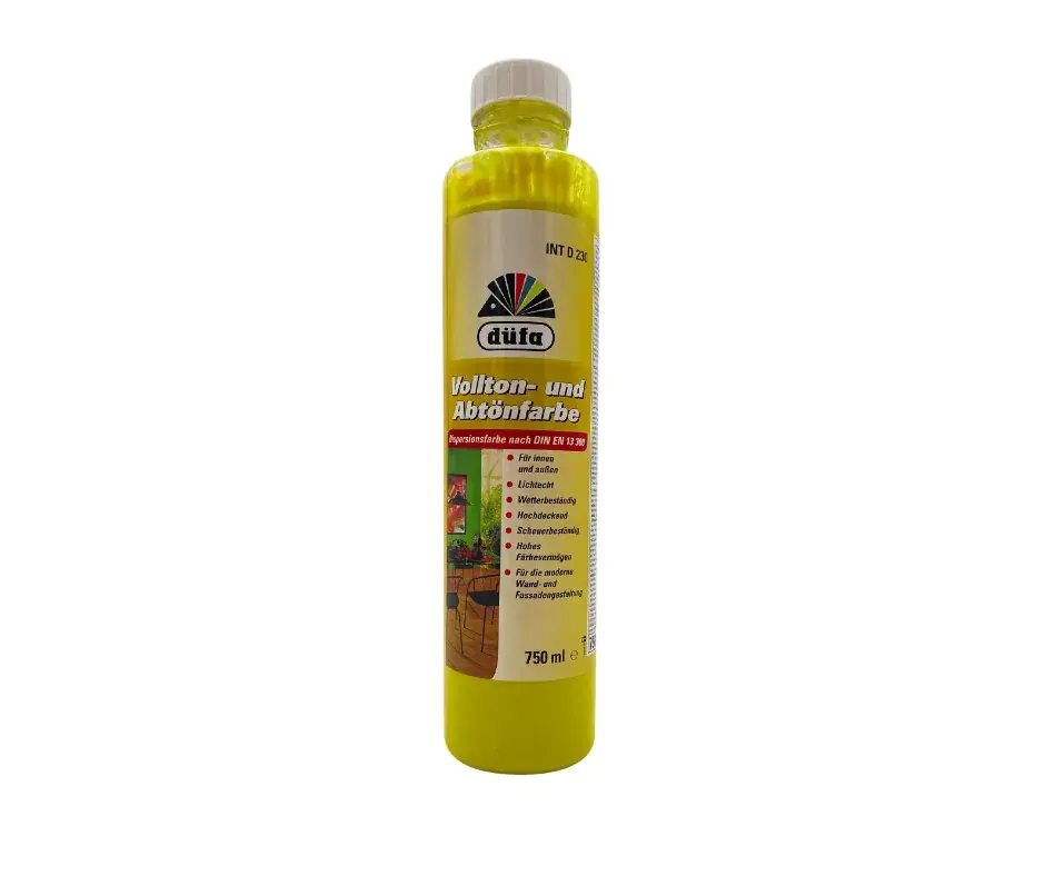 Düfa Voll- und Abtönfarbe D230 színezőfesték 750ml Sárga/Gelb 101 Azonnali szállítás