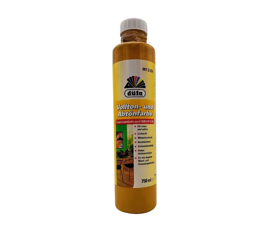 Düfa Voll- und Abtönfarbe D230 színezőfesték 750ml Okker/Ocker 110 Expressz kézbesítés