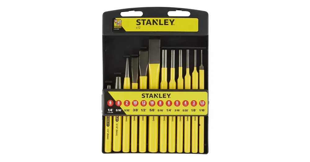 Szuper ajánlat STANLEY 418299 KIÜTŐ-VÉSŐ-PONTOZÓ KÉSZLET 12db-os (1,5-8)