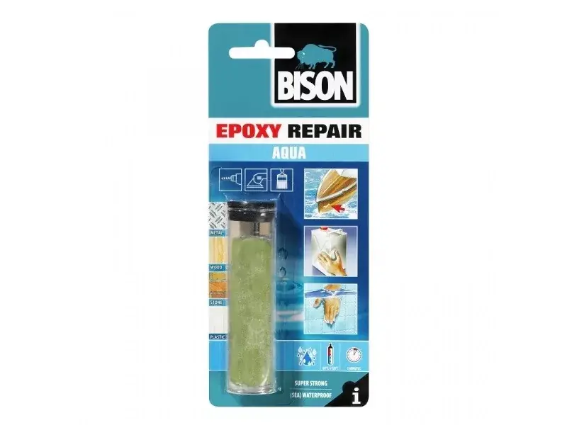 Bison kétkomponensű vízálló epoxy gyurmaragasztó 56g Gyors kiszállítás