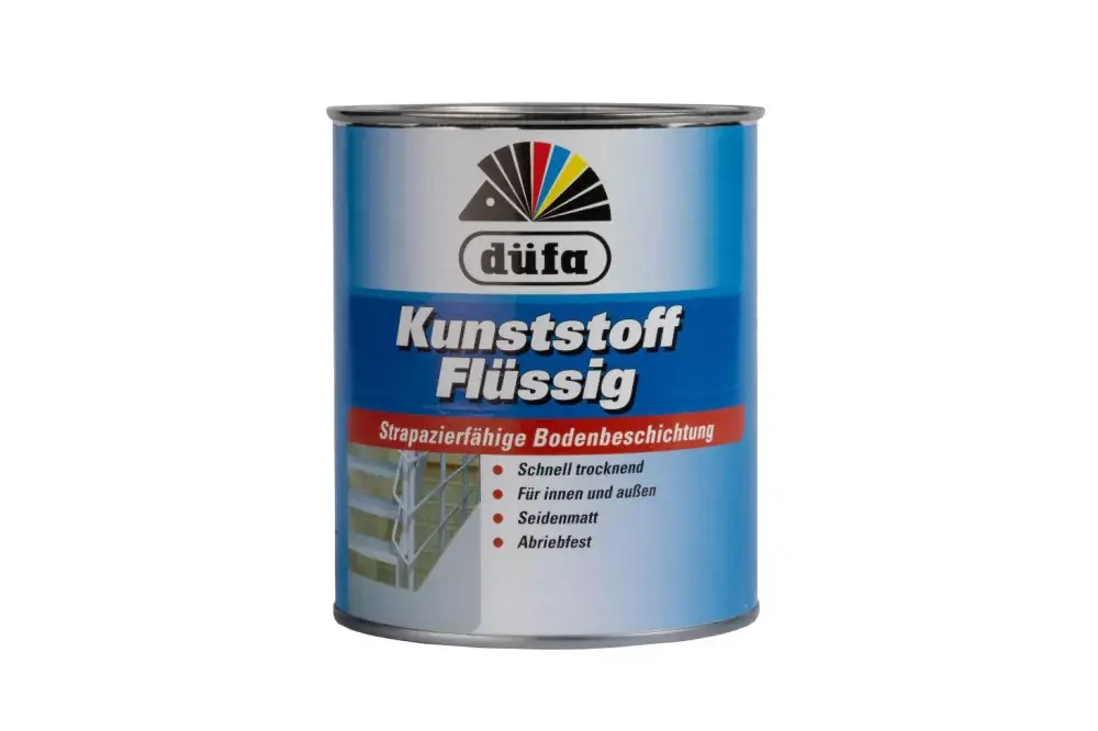 Alacsony ár Kunststoff-flüssig Műanyag padlófesték járófelületre 0,75l RAL7001 ezüstszürke