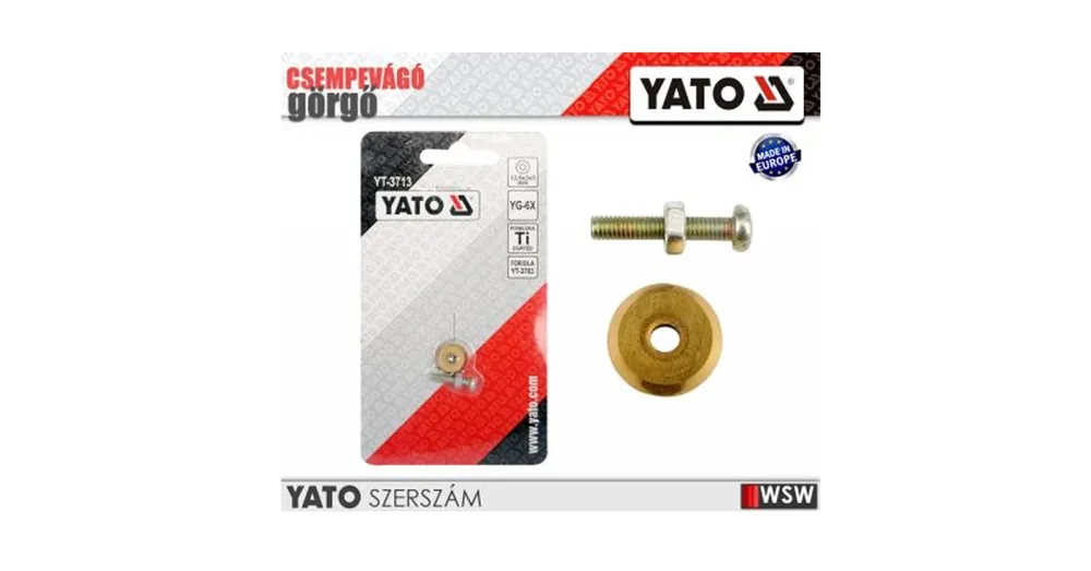 YATO 3713 CSEMPEVÁGÓHOZ PÓTKERÉK 12,6X3X3mm Gyors szállítás