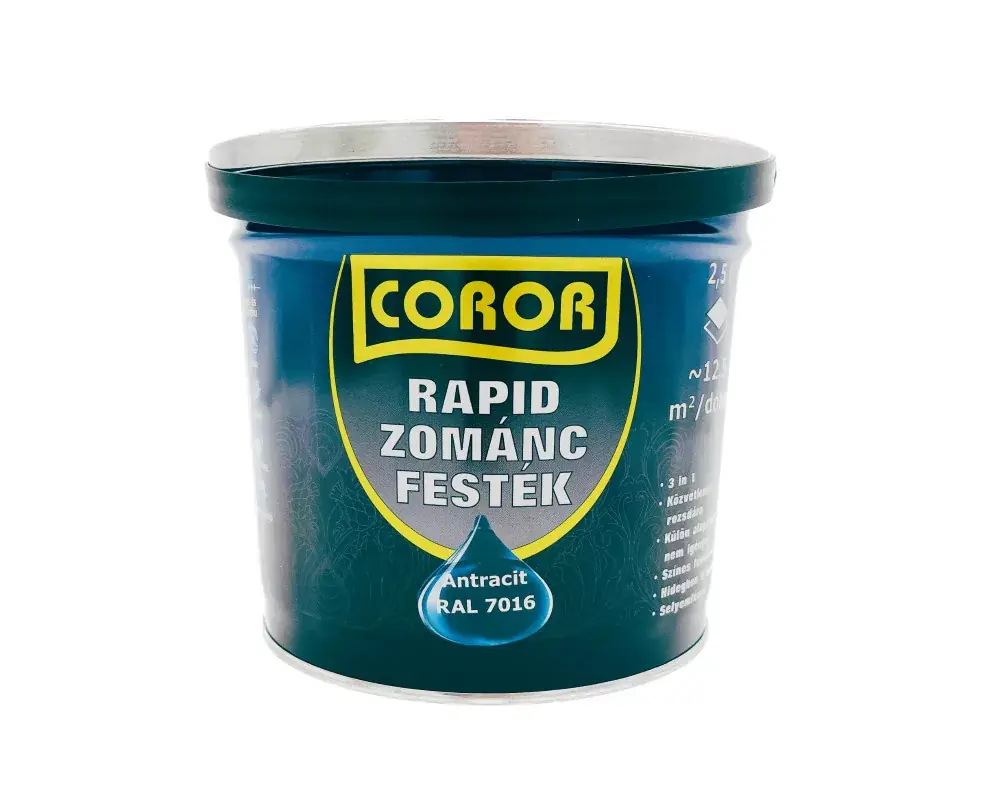 Ne maradj le Coror Rapid zománcfesték 2,5l RAL7016 antracitszürke