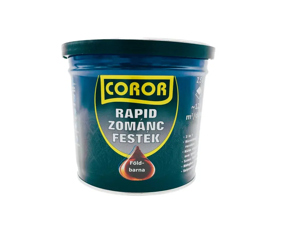 Coror Rapid zománcfesték 2,5l föld barna Azonnali szállítás
