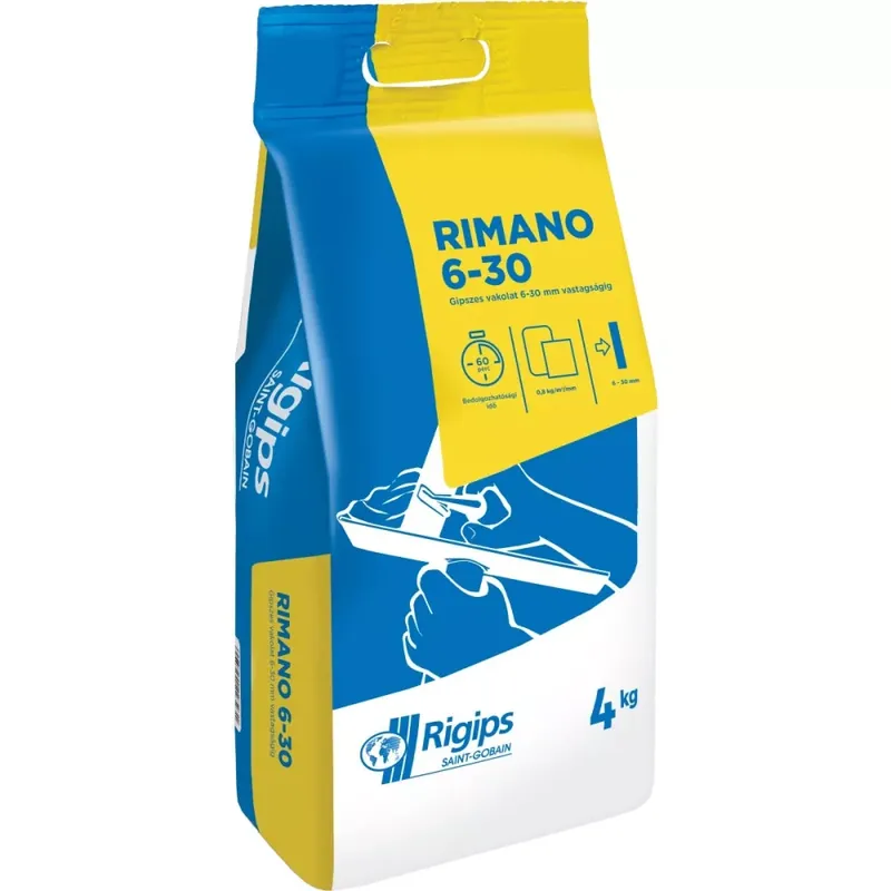 Rigips Rimano 6-30mm beltéri gipszes vakolat 4kg Outlet