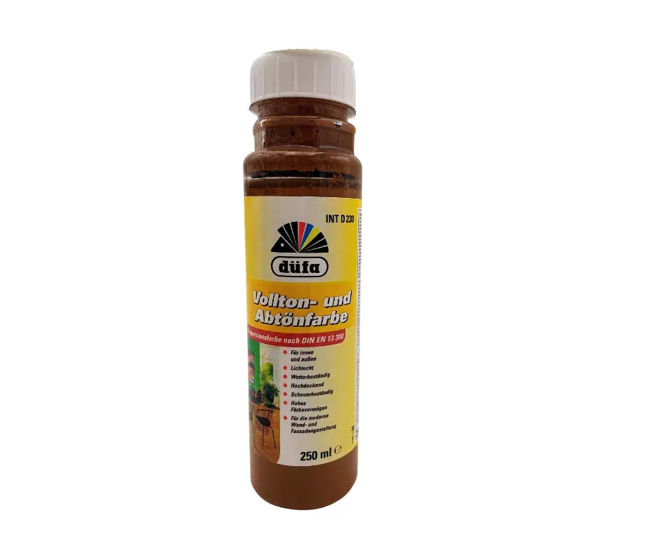 Düfa Voll- und Abtönfarbe D230 színezőfesték 250ml Szivarbarna/Zigarrenbraun 118 Biztonságos fizetés
