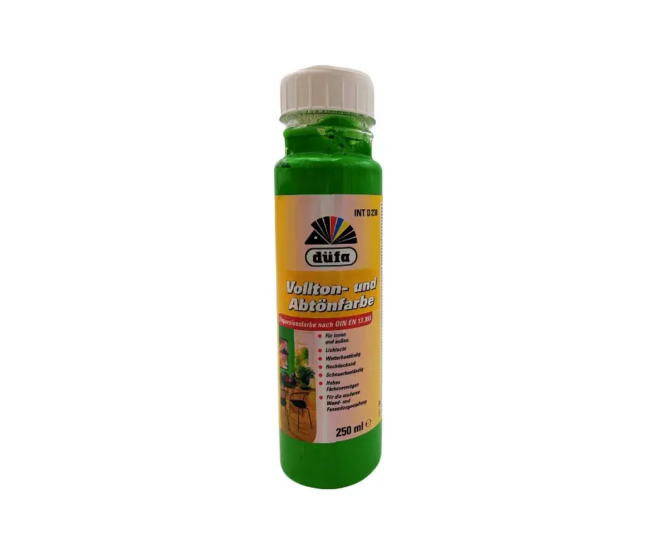 Korlátozott ajánlat Düfa Voll- und Abtönfarbe D230 színezőfesték 250ml Almazöld/Apfelgrün 128