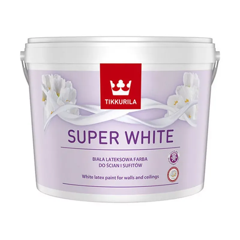 Tikkurila Super White latex beltéri falfesték 10l Fehér Szuper akció