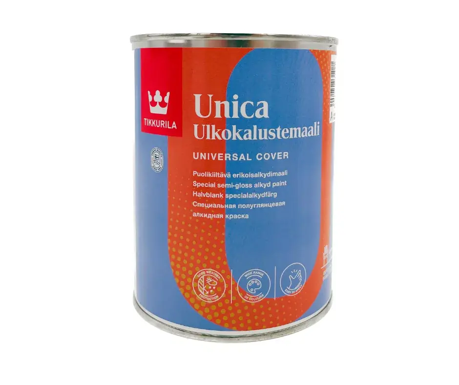 Biztonságos fizetés Tikkurila Unica Alkid zománcfesték 2,7l A/Fehér