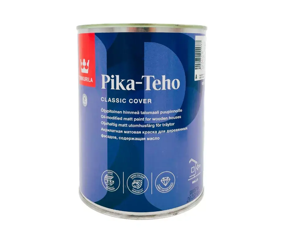 Tikkurila Pika-Teho olajjal módosított akril alapú festék 0,9l A/Fehér Különleges ajánlat