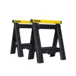 Biztonságos vásárlás STANLEY STST170559 ÁLLÍTHATÓ FŰRÉSZBAK MŰANYAG 450KG TEHERBÍRÁS 1 PÁR, POLC
