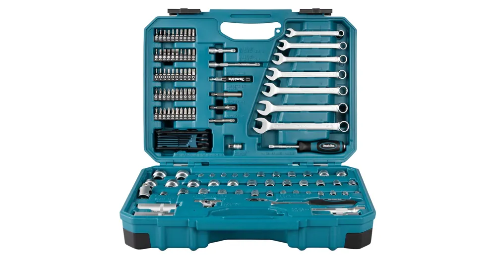 MAKITA E-06616 SZERSZÁMKÉSZLET 120 részes MŰANYAG KOFFERBAN Prémium