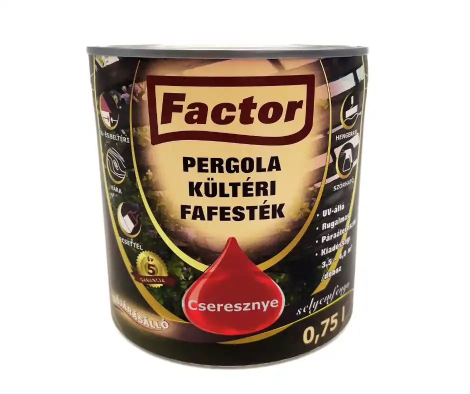 Factor Pergola kültéri fafesték 2,5l cseresznye Nézd meg most