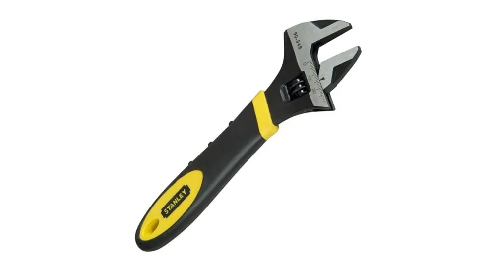STANLEY 090948 ÁLLÍTHATÓ VILLÁSKULCS 200mm SÁRGA-FEKETE MŰANYAG MARKOLAT Vásárlói kedvenc