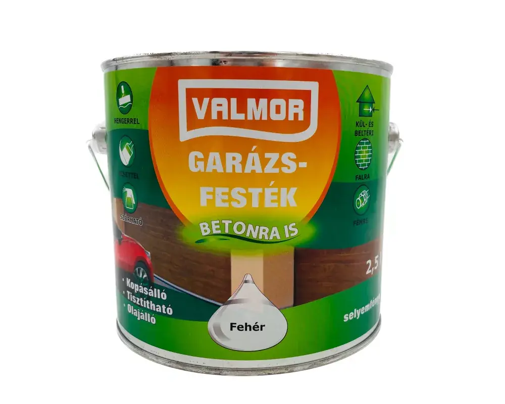 Azonnal elérhető Valmor Garázsfesték 2,5l Fehér