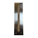 Prémium Rozsdamentes fogazott simító 130x480mm 6x6mm