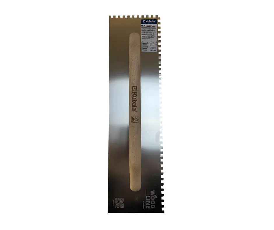 Prémium Rozsdamentes fogazott simító 130x480mm 6x6mm