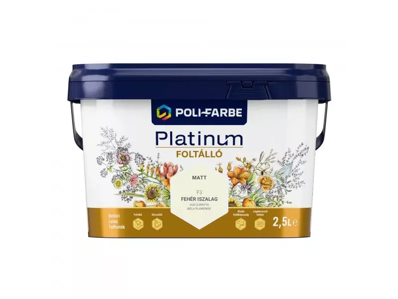 Platinum Foltálló beltéri falfesték 2,5l Fehér iszalag Bestseller