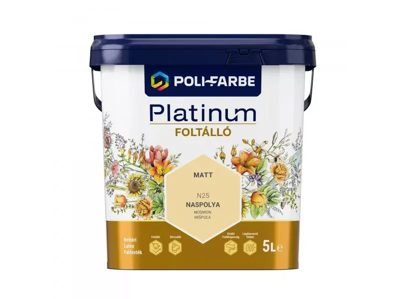 Népszerű Platinum Foltálló beltéri falfesték 5l Naspolya
