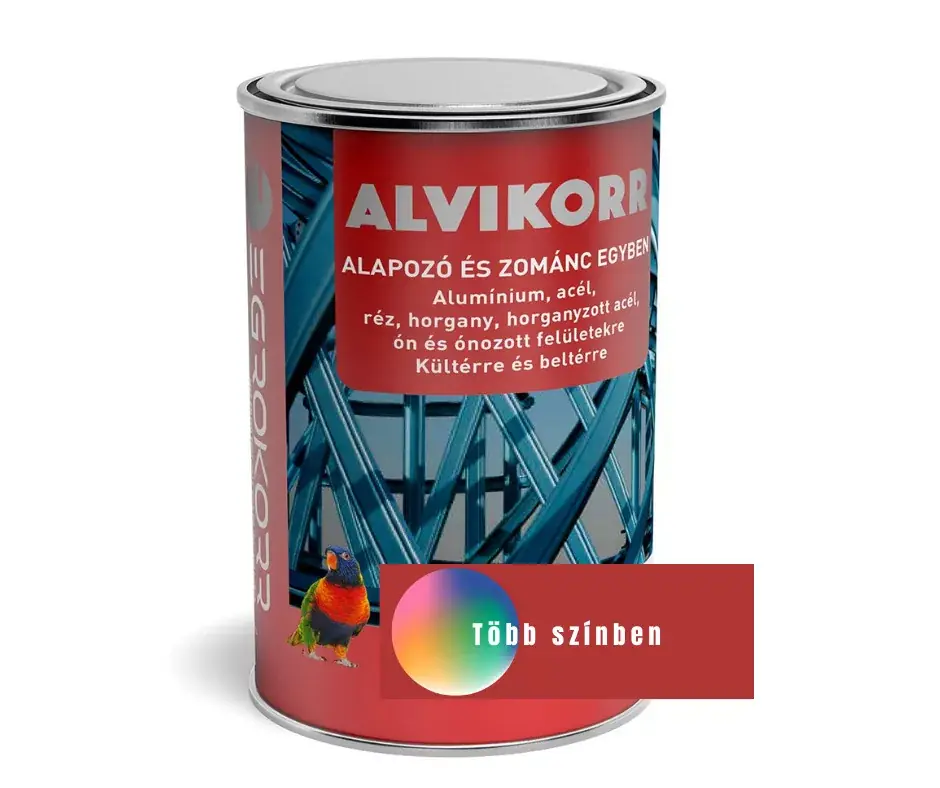 Alvikorr alapozó és zománc 1l RAL7016 Antracitszürke Prémium