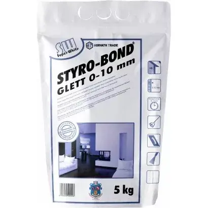 Styro-Bond 0-10mm beltéri fehér glett 5kg Legjobb ár